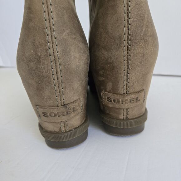 Sorel Womens Joan Of Artic II Leather Wedge Boots Size 9.5 - Picture 6 of 11